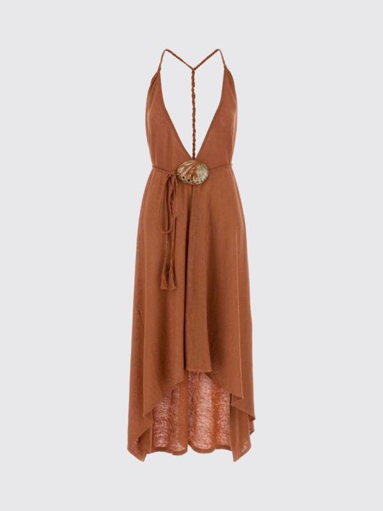 26SS 알라누이 롱 원피스 LWHI048R26KNI0017373 BURN Brick Red - ALANUI