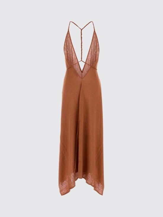 26SS 알라누이 롱 원피스 LWHI048R26KNI0017373 BURN Brick Red - ALANUI