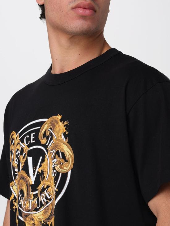 26SS 베르사체 반팔 티셔츠 80GAHE01CJ00E G89 Black - VERSACE