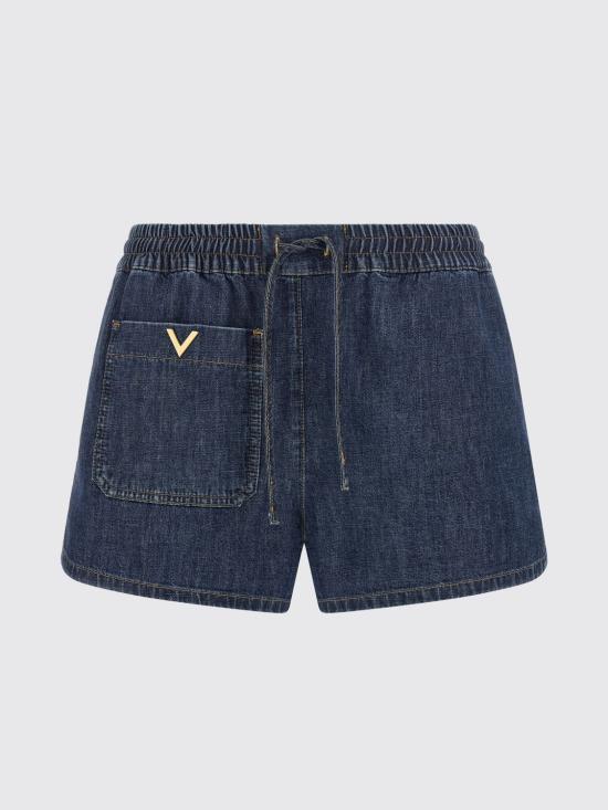 26FW 발렌티노 가라바니 데님 숏팬츠 DD22A9YA 528 Blue - VALENTINO GARAVANI