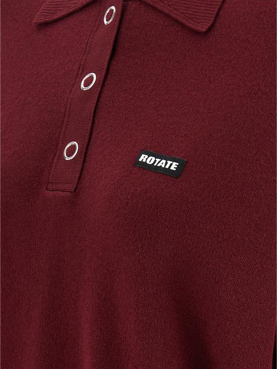26FW 로테이트 폴로 티셔츠 1143042734 2734 Burgundy - ROTATE