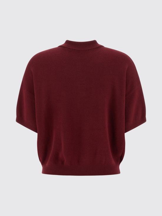 26FW 로테이트 폴로 티셔츠 1143042734 2734 Burgundy - ROTATE