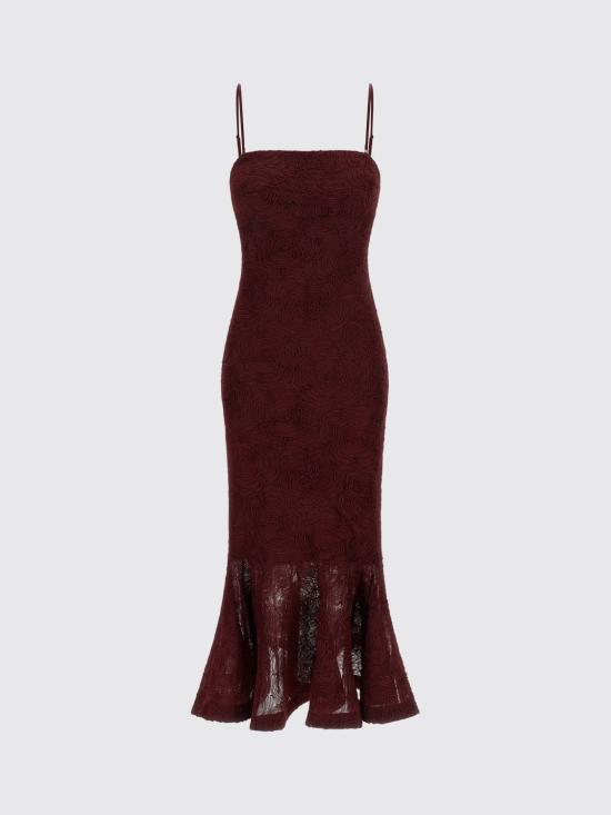 26FW 로테이트 롱 원피스 116275741 741 Burgundy - ROTATE