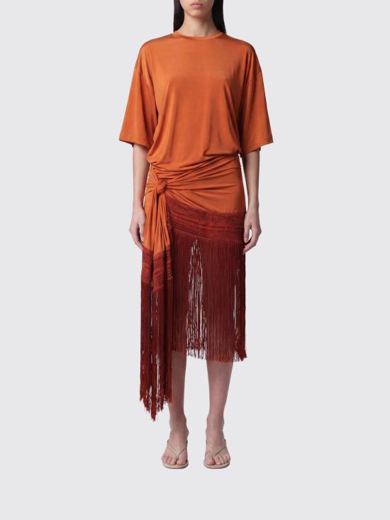 26SS 안다마네 롱 원피스 TM190113ATJP142 BURNT Orange