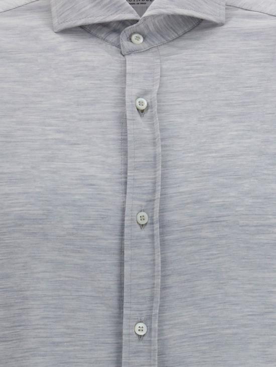 26SS 브루넬로 쿠치넬리 프렌치 칼라 셔츠 MD8216686 C570 Pearl - BRUNELLO CUCINELLI