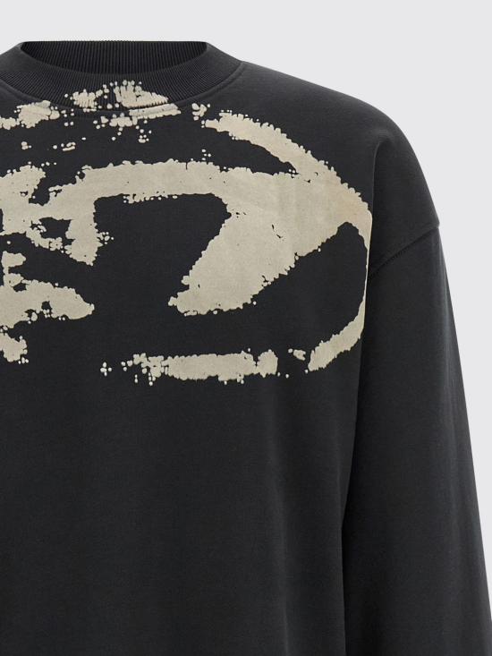 26FW 디젤 S 박스트 N5 스웨트셔츠 A130510DMBU 9XX Black - DIESEL