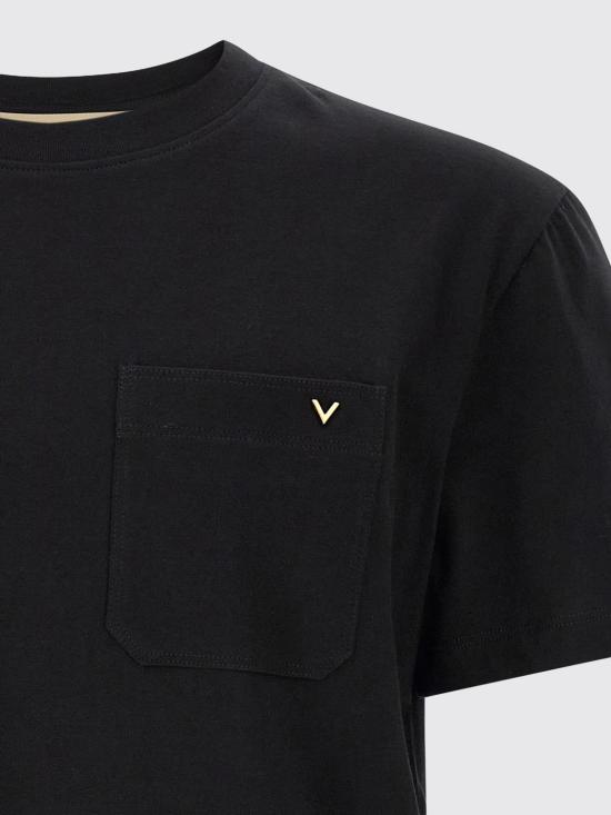 26FW 발렌티노 가라바니 반팔 티셔츠 MG10VBGR 0NO Black - VALENTINO GARAVANI