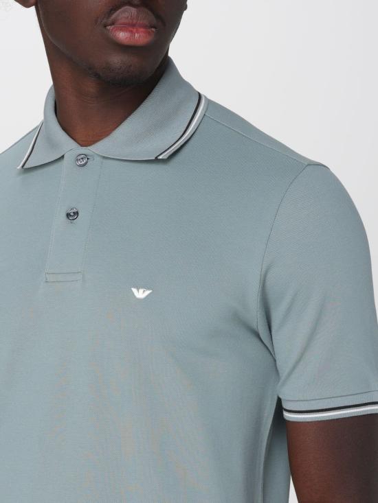 26SS 엠포리오 아르마니 폴로 티셔츠 EM004606AF23090 U9170 Green - EMPORIO ARMANI