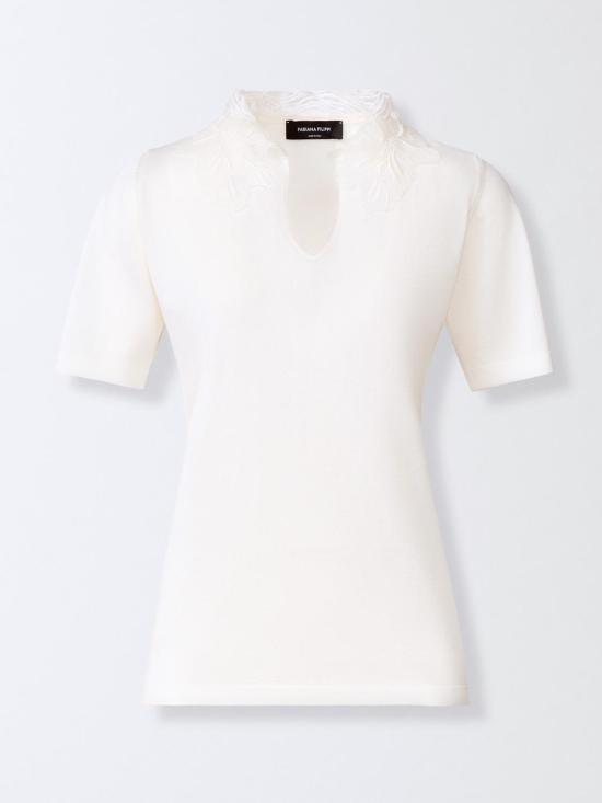 26SS 파비아나 필리피 폴로 티셔츠 MAD276F465M221 25 Natural - FABIANA FILIPPI