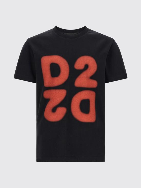 26FW 디스퀘어드2 반팔 티셔츠 S74GD1579D20106 900 Black - DSQUARED2