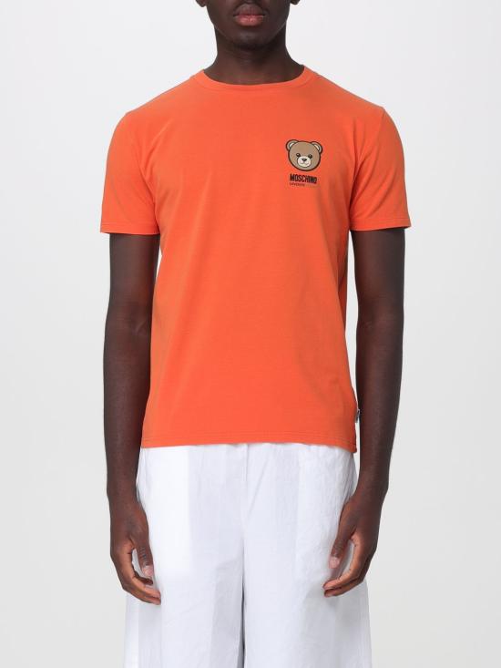 26SS 모스키노 반팔 티셔츠 A07014410 0066 Orange