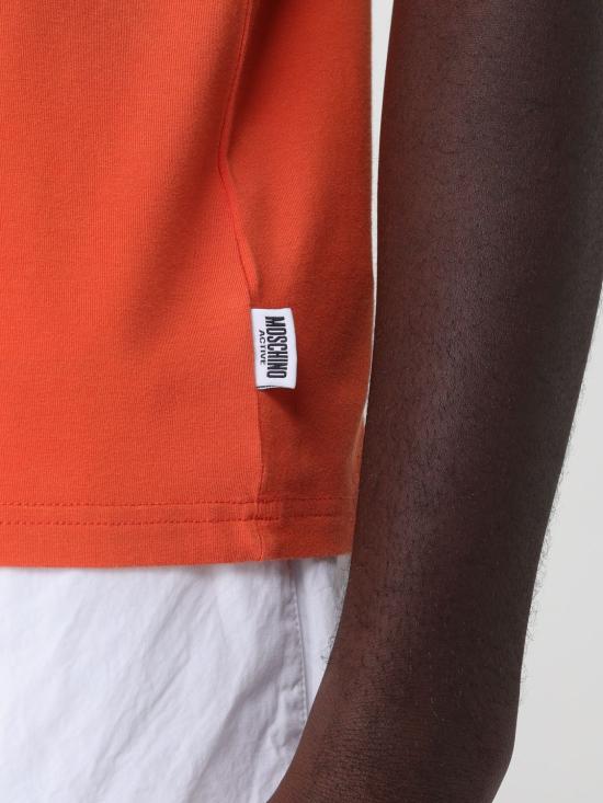 26SS 모스키노 반팔 티셔츠 A07014410 0066 Orange - MOSCHINO