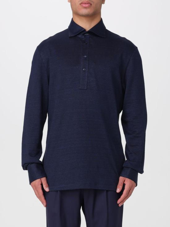26SS 브루넬로 쿠치넬리 폴로 티셔츠 MR8273914 C006 Blue