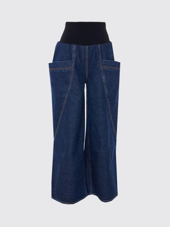 26SS 알라이아 팬츠 AA9P1309D014C A24 Blue - ALAIA
