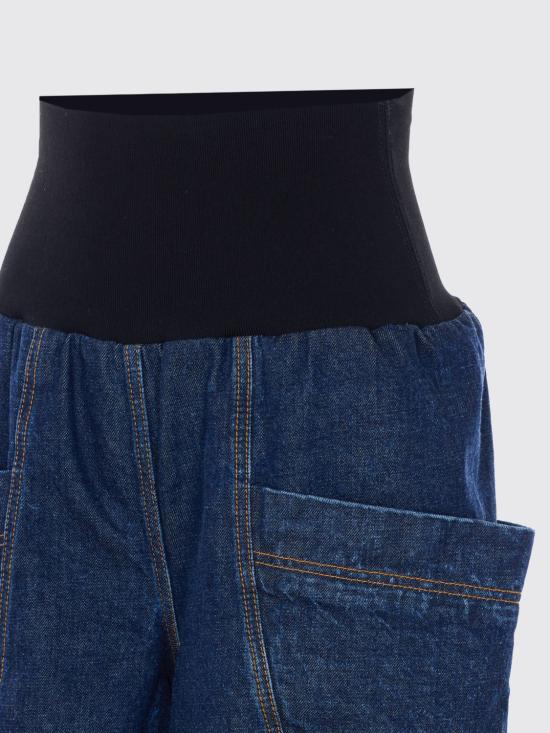 26SS 알라이아 팬츠 AA9P1309D014C A24 Blue - ALAIA