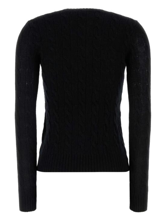 26FW 폴로 랄프로렌 폴로 자수 케이블 니트 스웨터 211971865 005 Nero - POLO RALPH LAUREN