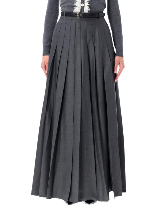 26FW 셀프 포트레이트 롱 스커트 PF26137XSKGR GREY Grigio