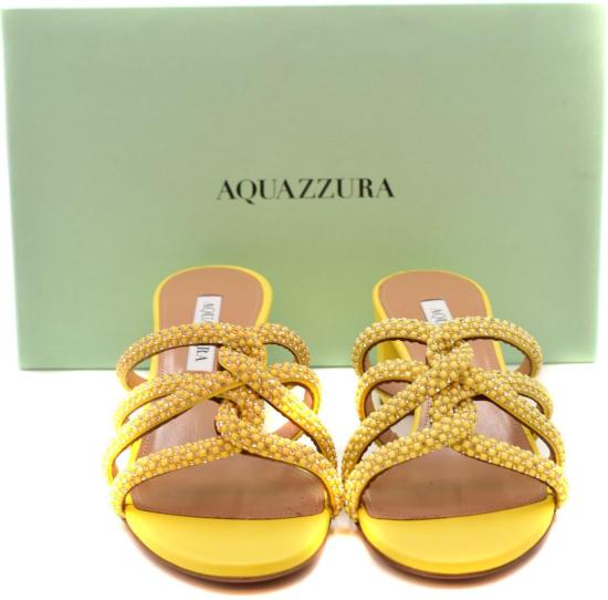  아쿠아주라 뮬/슬리퍼 MDCMIDS0NSECTR YELLOW - AQUAZZURA