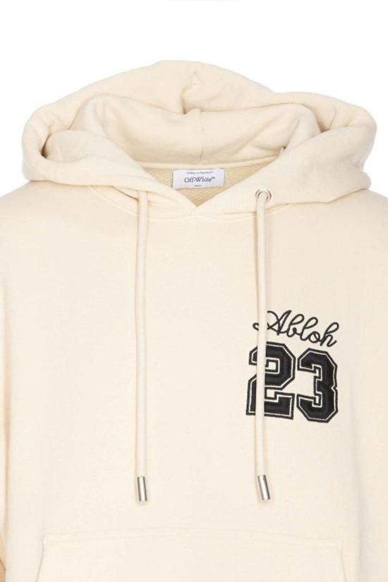  오프화이트 후드 티셔츠 OMBB085S24FLE0110310 BEIGE - OFF WHITE