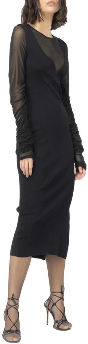 핑코 미디 스커트 103019A1KXZ99 BLACK - PINKO