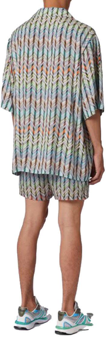  미소니 반팔 셔츠 TS24SJ00BW00RUS01BK DIVERS - MISSONI
