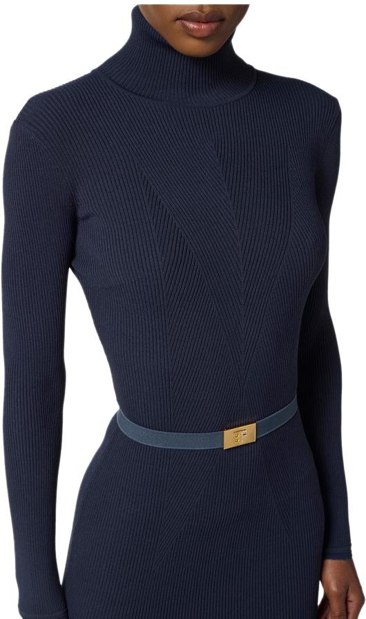 25FW 엘리자베타프랜치 미디 원피스 AM07B56E2EA8 BLUE - ELISABETTA FRANCHI