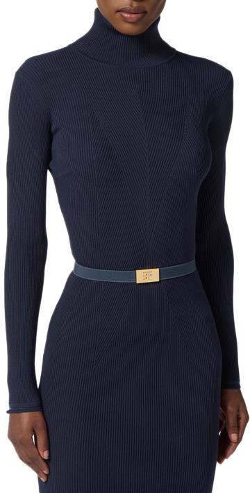 25FW 엘리자베타프랜치 미디 원피스 AM07B56E2EA8 BLUE - ELISABETTA FRANCHI