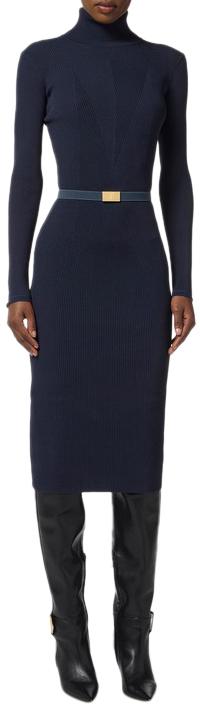 25FW 엘리자베타프랜치 미디 원피스 AM07B56E2EA8 BLUE - ELISABETTA FRANCHI