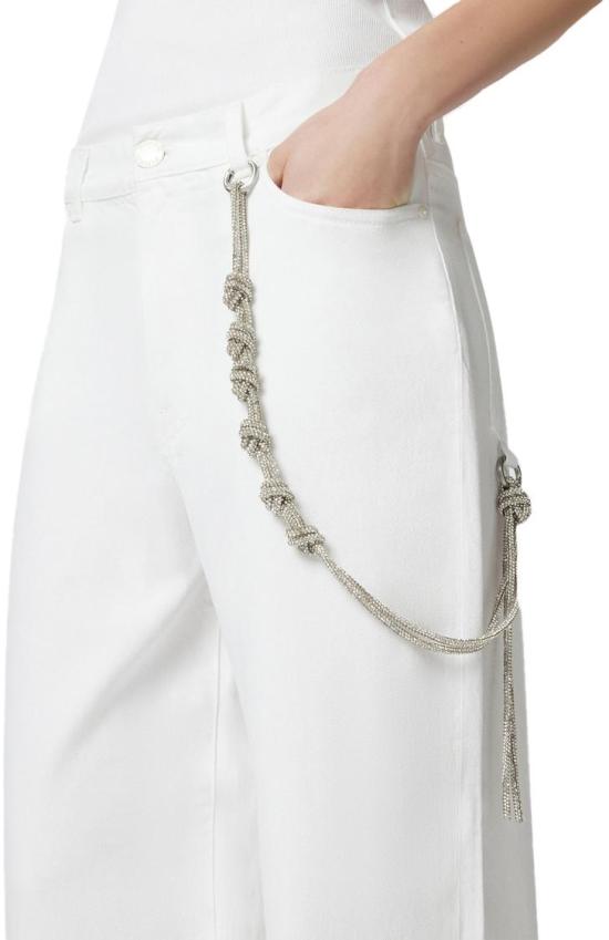 25SS 핑코 스트레이트 팬츠 104601A2DOZ04 WHITE - PINKO