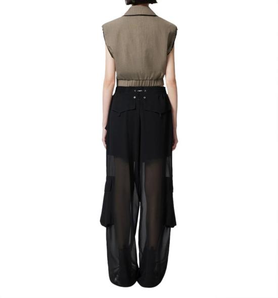 25SS 핑코 스트레이트 팬츠 104751A21FZ99 BLACK - PINKO