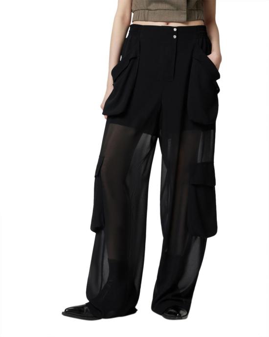 25SS 핑코 스트레이트 팬츠 104751A21FZ99 BLACK - PINKO