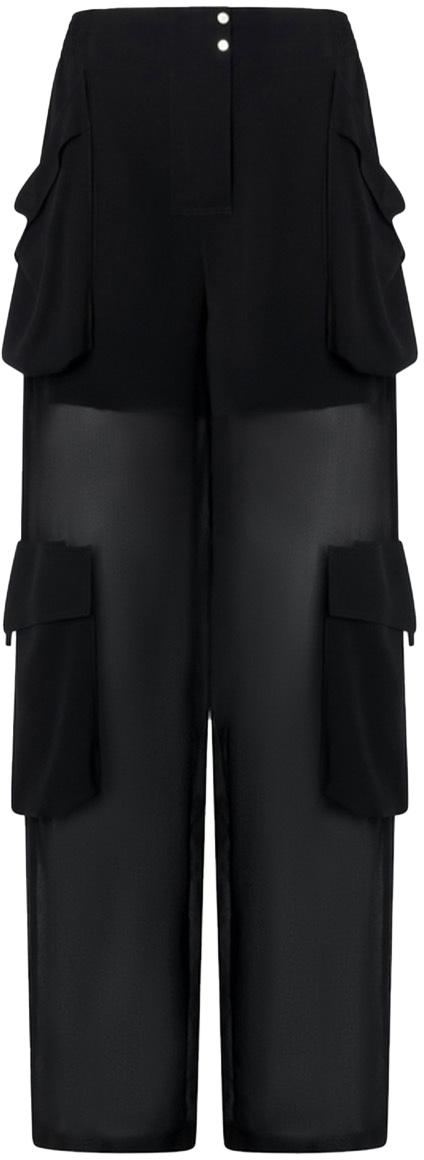25SS 핑코 스트레이트 팬츠 104751A21FZ99 BLACK
