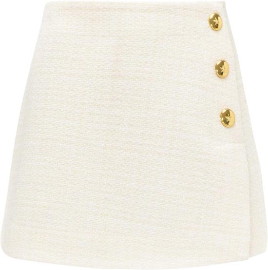 25FW 핑코 미디 스커트 105792A2VJ WHITE