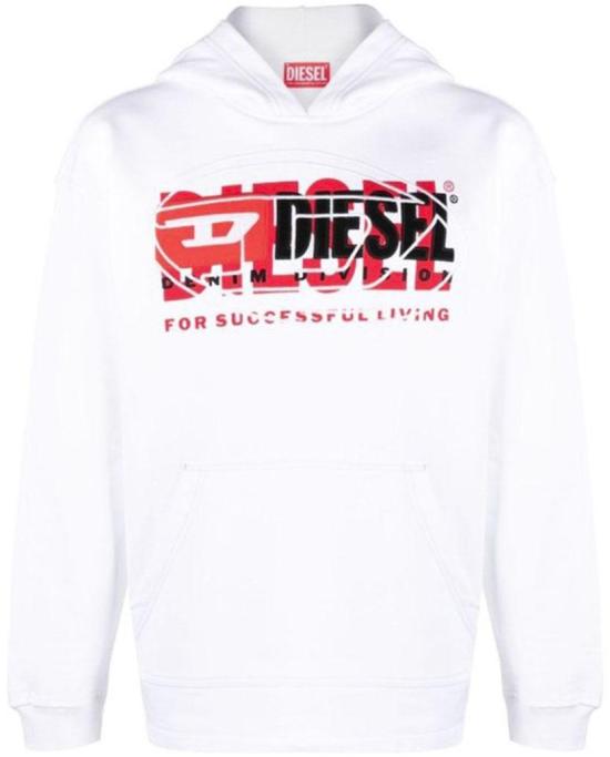  디젤 후드 티셔츠 A121530IAJH100 WHITE