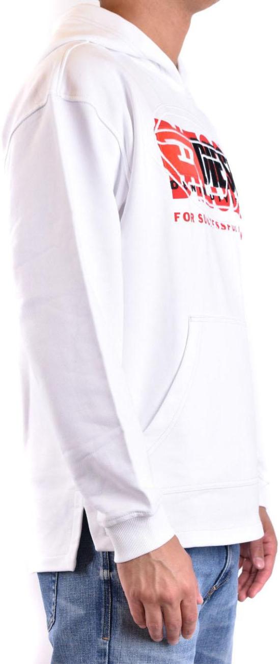  디젤 후드 티셔츠 A121530IAJH100 WHITE - DIESEL