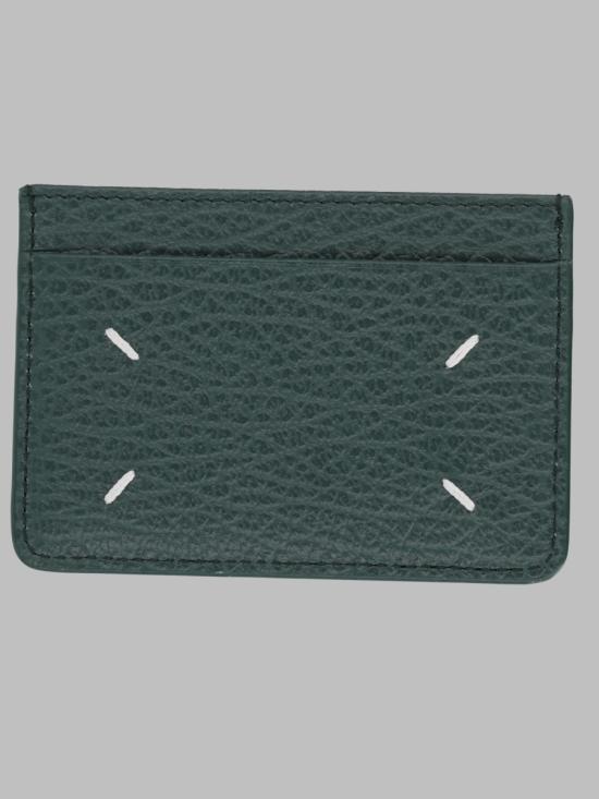 26FW 마르지엘라 포 스티치 카드 홀더 SA1VX0005 P4455T7162 GREEN - MAISON MARGIELA