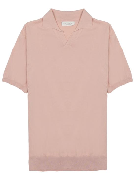 26FW 루이지 젠틸레 폴로 티셔츠 LG1356 48ROSA PINK
