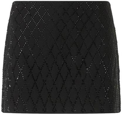 25FW 핑코 미디 스커트 105496A2POZ99 BLACK