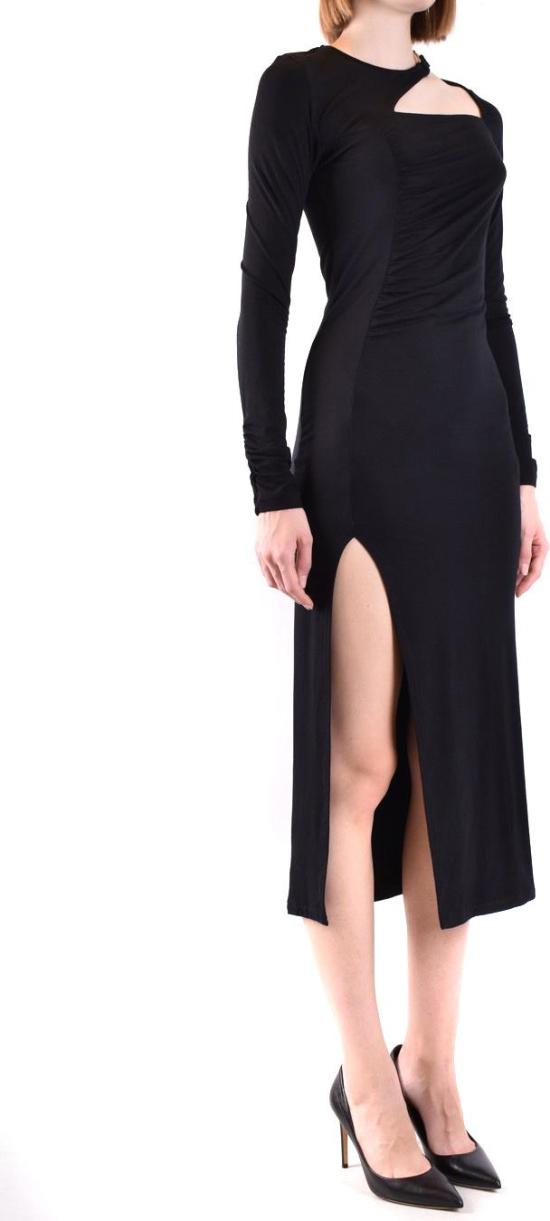  돈답 롱 원피스 DA364JS0282DGR6DD999 BLACK - DONDUP