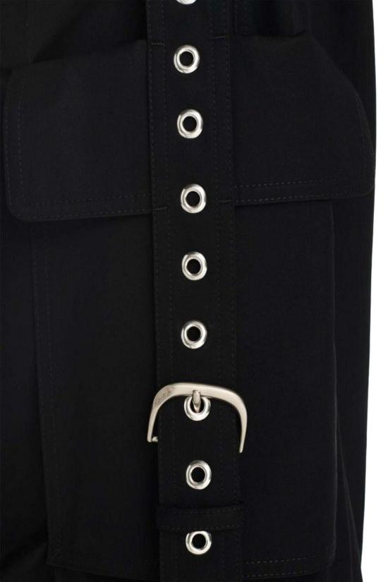  오프화이트 팬츠 OMCF040S24FAB0011000 BLACK - OFF WHITE