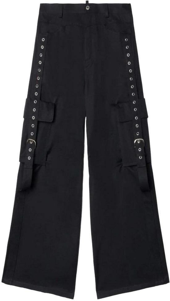  오프화이트 팬츠 OMCF040S24FAB0011000 BLACK