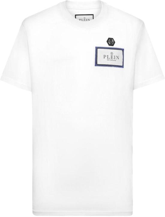  필립 플레인 반팔 티셔츠 SAECMTK8133PJY002N01 WHITE