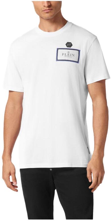  필립 플레인 반팔 티셔츠 SAECMTK8133PJY002N01 WHITE - PHILIPP PLEIN