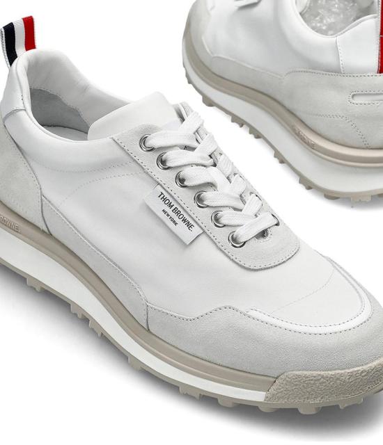  톰브라운 테크 나일론 알룸나이 트레이너 MFD271BF0488107 WHITE - THOM BROWNE