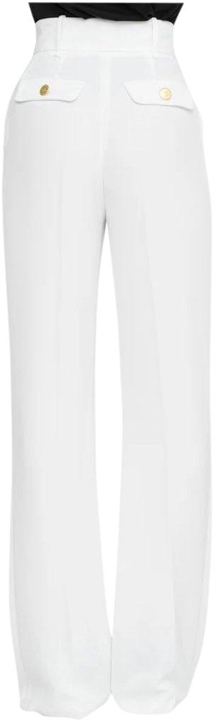 25SS 엘리자베타프랜치 스트레이트 팬츠 PA06451E2COL360 WHITE - ELISABETTA FRANCHI