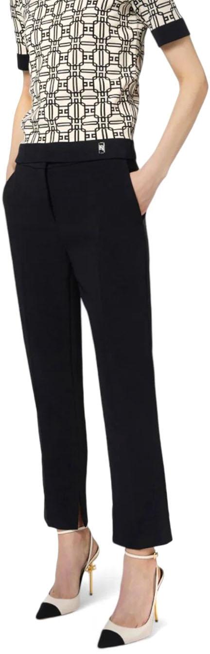  엘리자베타프랜치 스트레이트 팬츠 PA05447E2110 BLACK - ELISABETTA FRANCHI