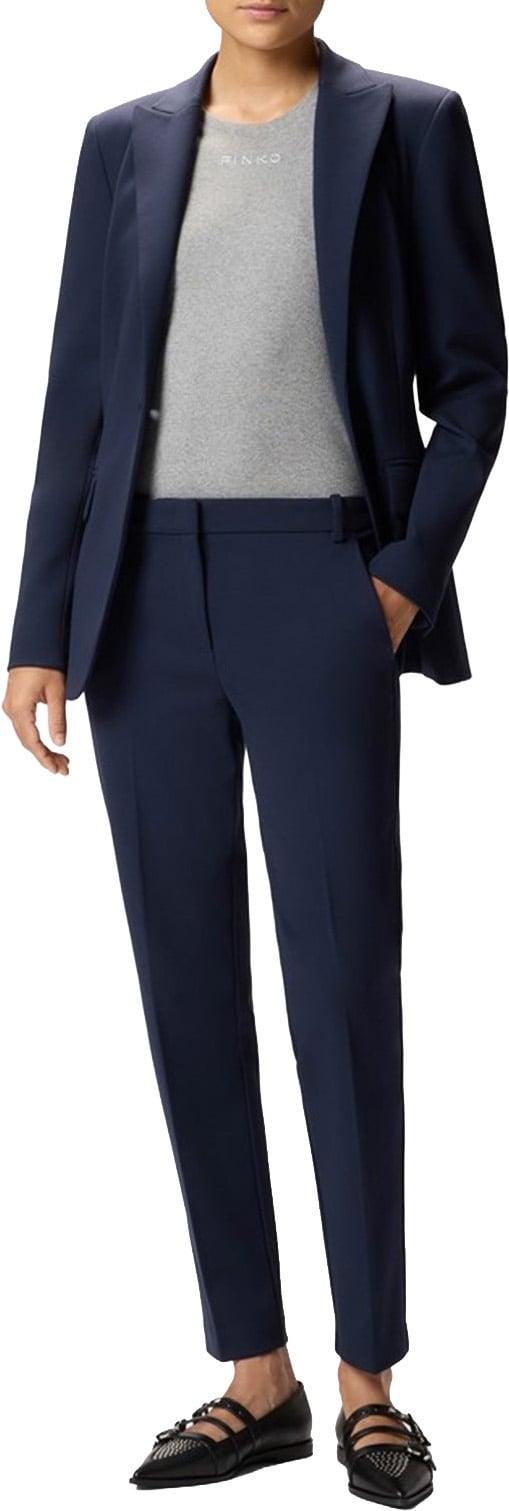 25FW 핑코 스트레이트 팬츠 100155A24D BLUE - PINKO