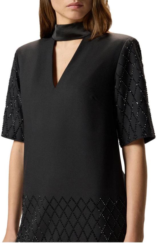 25FW 핑코 미디 원피스 105523A2POZ99 BLACK - PINKO