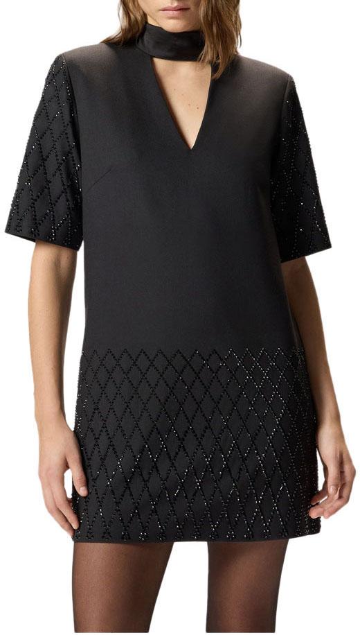 25FW 핑코 미디 원피스 105523A2POZ99 BLACK - PINKO
