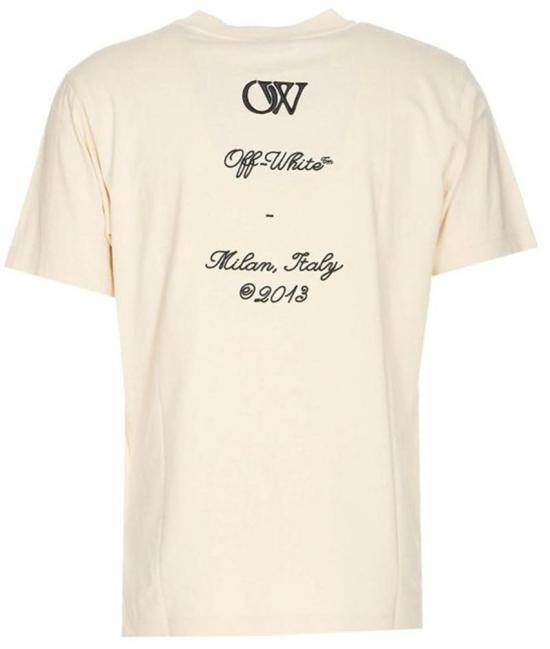  오프화이트 반팔 티셔츠 OMAA027S24JER0050310 BEIGE - OFF WHITE